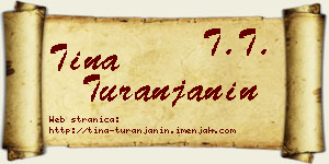 Tina Turanjanin vizit kartica